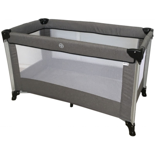 Ding Travel Bed Stripe Melange Gray